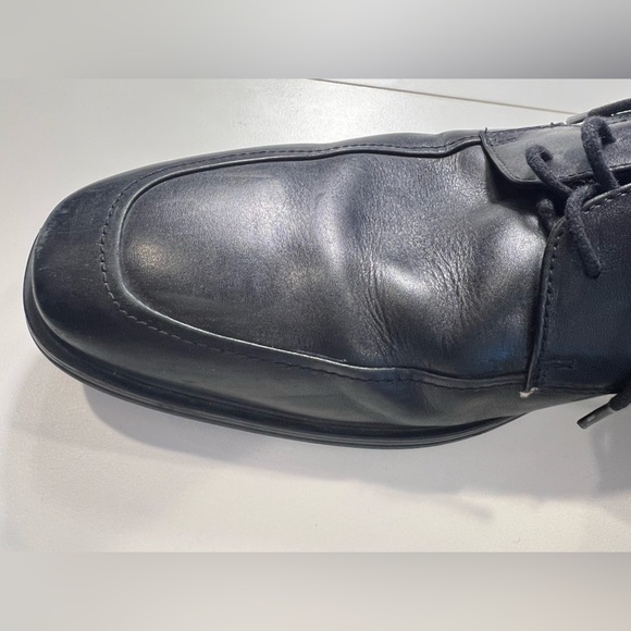 Florsheim Pinnacle Comfort Leather Apron Toe 10M Black Leather Oxfords - Picture 10 of 12